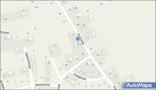 Masłomiąca, Parkowa, 31, mapa Masłomiąca