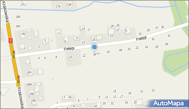 Michałowice, Pałęgi Mariana, ks., 14, mapa Michałowice