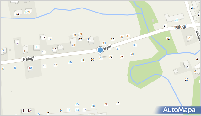 Michałowice, Pałęgi Mariana, ks., 22, mapa Michałowice