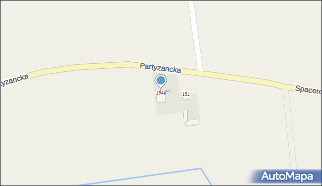 Michów, Partyzancka, 154a, mapa Michów