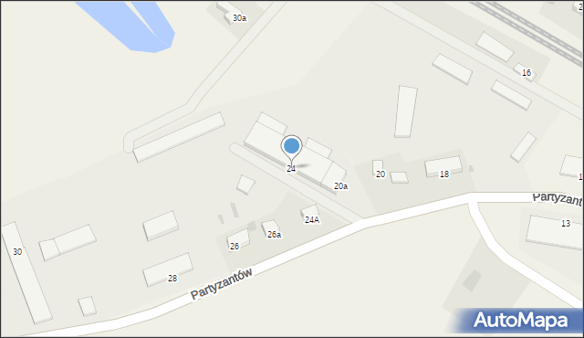 Mikołajki Pomorskie, Partyzantów, 24, mapa Mikołajki Pomorskie