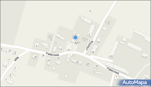 Miroszowice, Pałacowa, 15, mapa Miroszowice