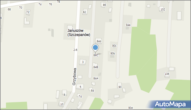 Mokrzyska, Parafialna, 84C, mapa Mokrzyska