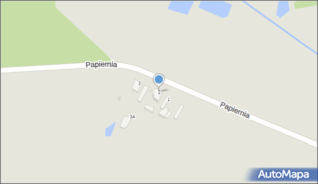 Myszków, Papiernia, 2, mapa Myszków