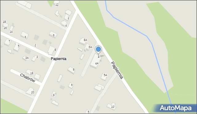 Myszków, Papiernia, 4, mapa Myszków