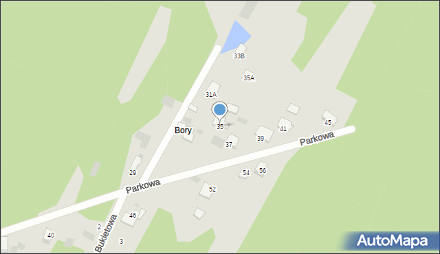 Myszków, Parkowa, 35, mapa Myszków