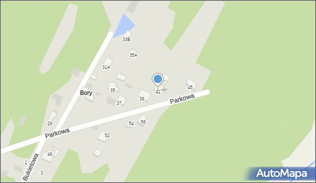 Myszków, Parkowa, 41, mapa Myszków