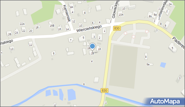 Nałęczów, Paderewskiego Ignacego Jana, 18, mapa Nałęczów