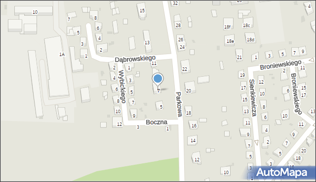 Namysłów, Parkowa, 7, mapa Namysłów