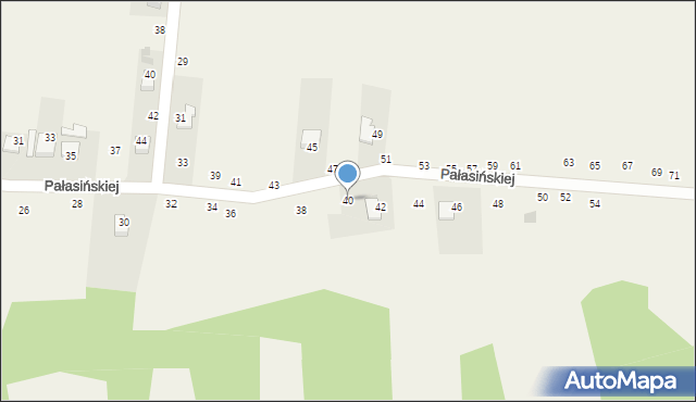 Nawojowa Góra, Pałasińskiej Marii, 40, mapa Nawojowa Góra