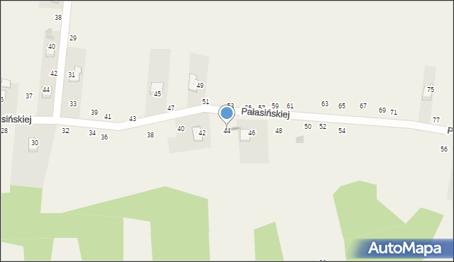 Nawojowa Góra, Pałasińskiej Marii, 44, mapa Nawojowa Góra