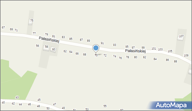 Nawojowa Góra, Pałasińskiej Marii, 70, mapa Nawojowa Góra