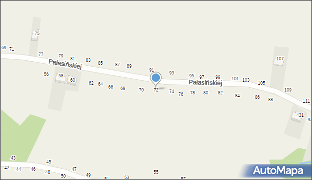 Nawojowa Góra, Pałasińskiej Marii, 72, mapa Nawojowa Góra