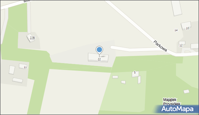 Neple, Parkowa, 22A, mapa Neple