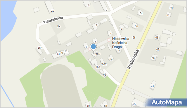 Niedrzwica Kościelna, Parkowa, 3, mapa Niedrzwica Kościelna