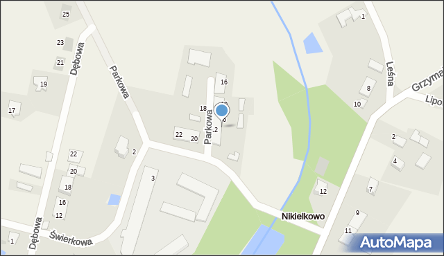 Nikielkowo, Parkowa, 4, mapa Nikielkowo