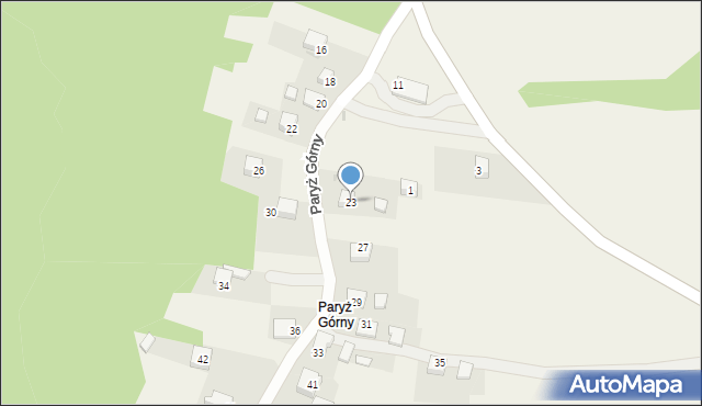 Nowa Góra, Paryż Górny, 23, mapa Nowa Góra