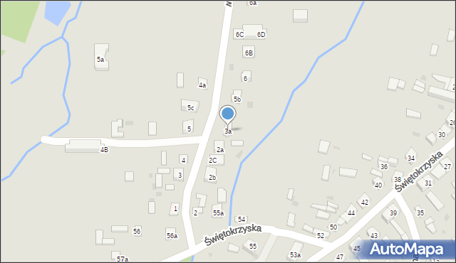 Nowa Słupia, Partyzantów, 3a, mapa Nowa Słupia