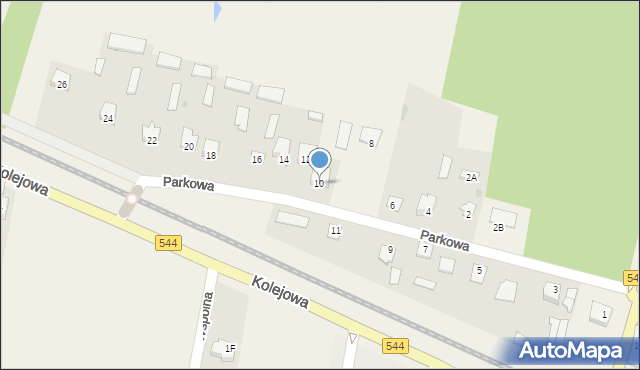 Nowa Wieś, Parkowa, 10, mapa Nowa Wieś