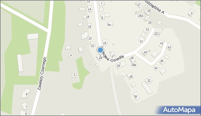 Nowa Wieś, Parkowa-Osiedle, 24, mapa Nowa Wieś