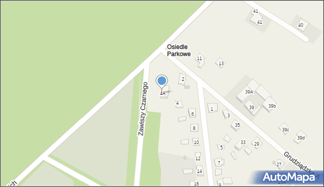 Nowa Wieś, Parkowa-Osiedle, 4A, mapa Nowa Wieś