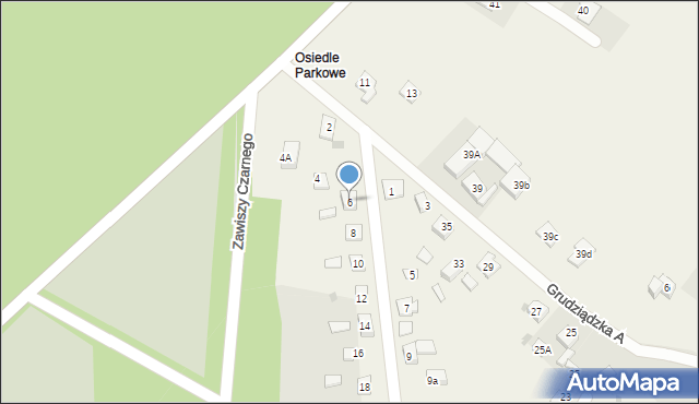 Nowa Wieś, Parkowa-Osiedle, 6, mapa Nowa Wieś