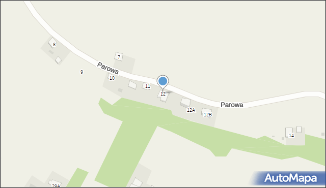 Nowa Wieś, Parowa, 12, mapa Nowa Wieś