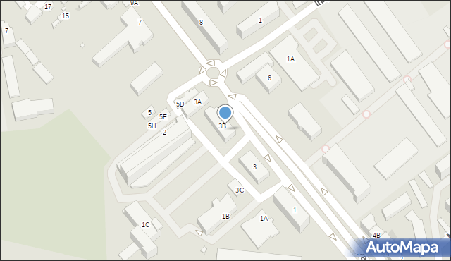 Nowy Dwór Mazowiecki, Paderewskiego Ignacego Jana, 3D, mapa Nowy Dwór Mazowiecki