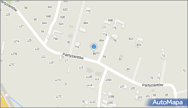 Nowy Targ, Parkowa, 86, mapa Nowego Targu