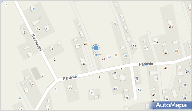 Odrzykoń, Panasia Józefa, ks., 36, mapa Odrzykoń