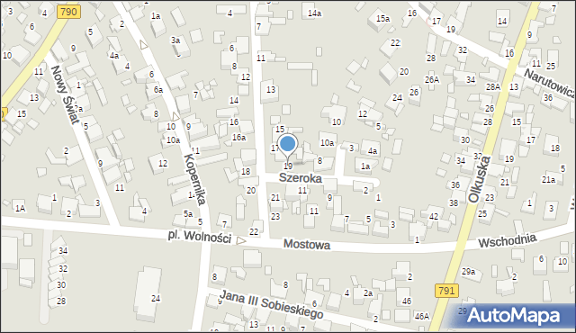 Ogrodzieniec, Paderewskiego Ignacego Jana, 19, mapa Ogrodzieniec