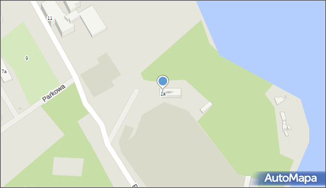 Olecko, Park, 1a, mapa Olecko