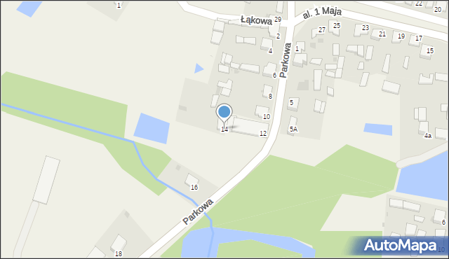 Oleszno, Parkowa, 14, mapa Oleszno