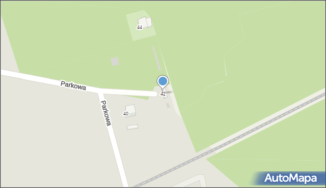 Opalenica, Parkowa, 42, mapa Opalenica