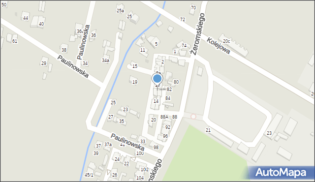 Ostrowiec Świętokrzyski, Paulinowska, 12, mapa Ostrowiec Świętokrzyski