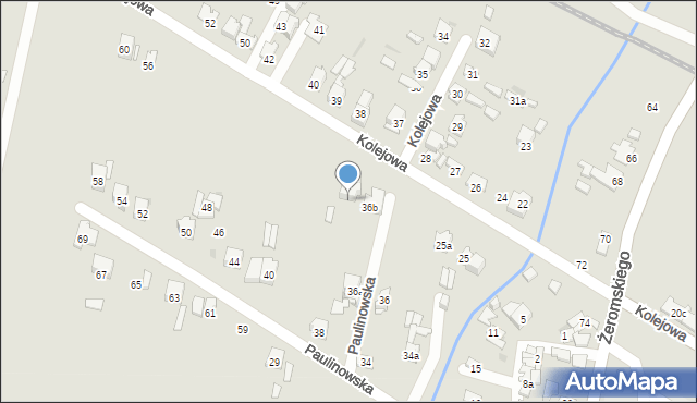 Ostrowiec Świętokrzyski, Paulinowska, 38a, mapa Ostrowiec Świętokrzyski