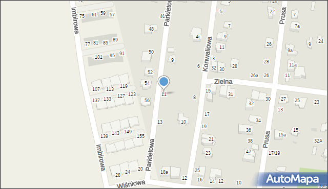Ożarów Mazowiecki, Parkietowa, 11, mapa Ożarów Mazowiecki