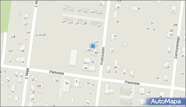 Ożarów Mazowiecki, Parkowa, 10B, mapa Ożarów Mazowiecki