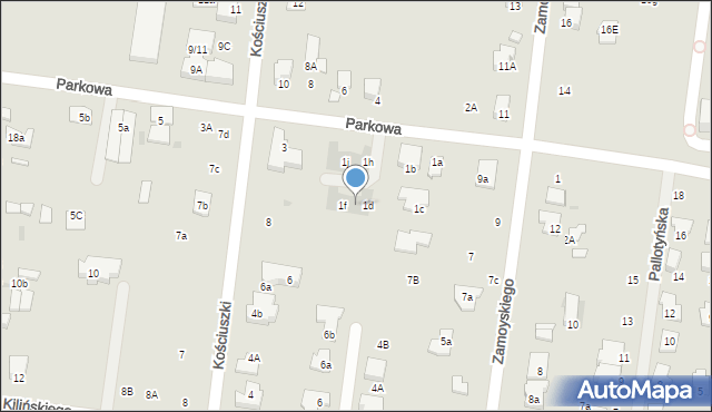 Ożarów Mazowiecki, Parkowa, 1e, mapa Ożarów Mazowiecki