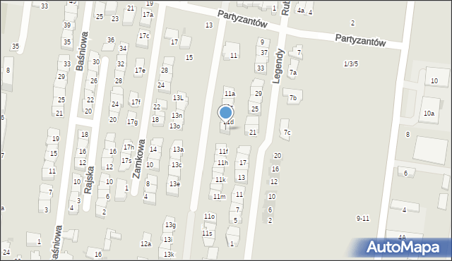 Ożarów Mazowiecki, Partyzantów, 11e, mapa Ożarów Mazowiecki