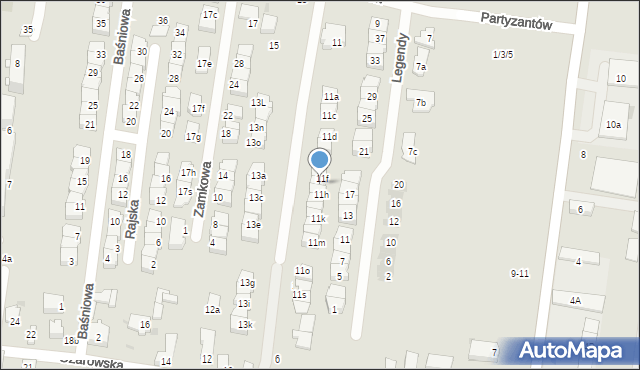 Ożarów Mazowiecki, Partyzantów, 11g, mapa Ożarów Mazowiecki