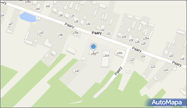 Paary, Paary, 130c, mapa Paary
