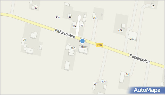 Pabierowice, Pabierowice, 29B, mapa Pabierowice