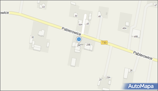 Pabierowice, Pabierowice, 29C, mapa Pabierowice