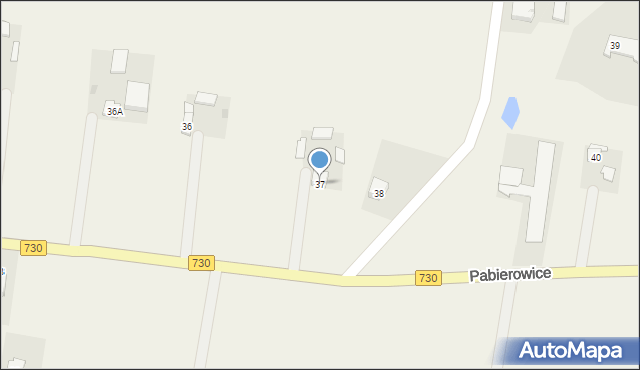 Pabierowice, Pabierowice, 37, mapa Pabierowice