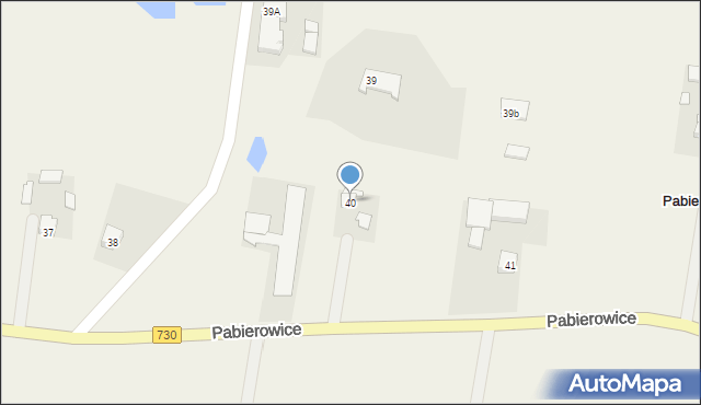 Pabierowice, Pabierowice, 40, mapa Pabierowice