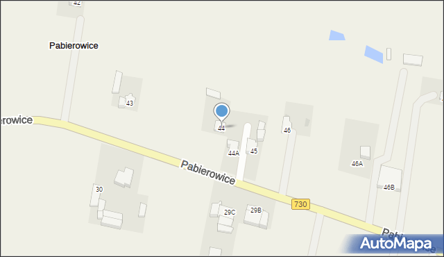 Pabierowice, Pabierowice, 44, mapa Pabierowice