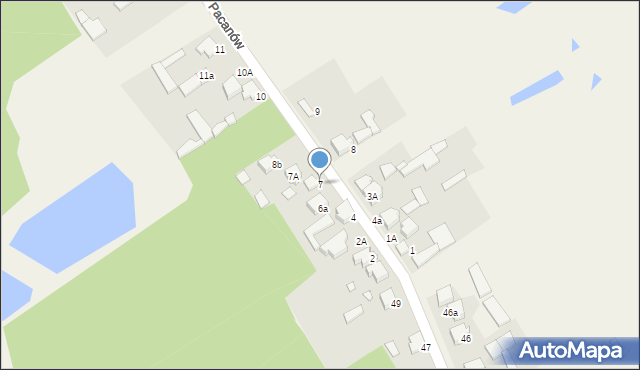 Pacanów, Pacanów, 7, mapa Pacanów