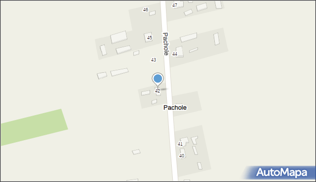 Pachole, Pachole, 42, mapa Pachole