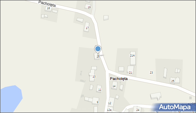 Pacholęta, Pacholęta, 15, mapa Pacholęta